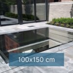 Ventana transitable para cubierta horizontal (con marco) 100x150 cm