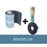 Kit de instalación para 1 claraboya de tejado inclinado de 60x150 cm (para tejado de tejas)